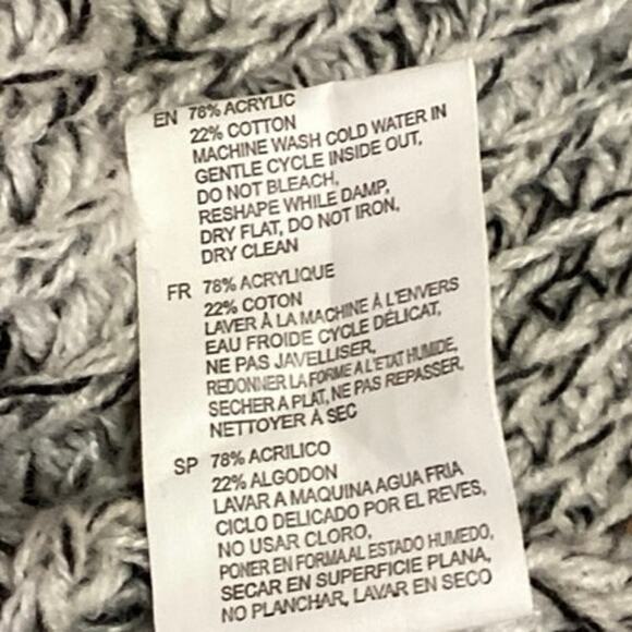 RD Style Women's Gray Turtleneck Knit Long Sleeve Pullover Sweater Top Size S - Picture 5 of 5